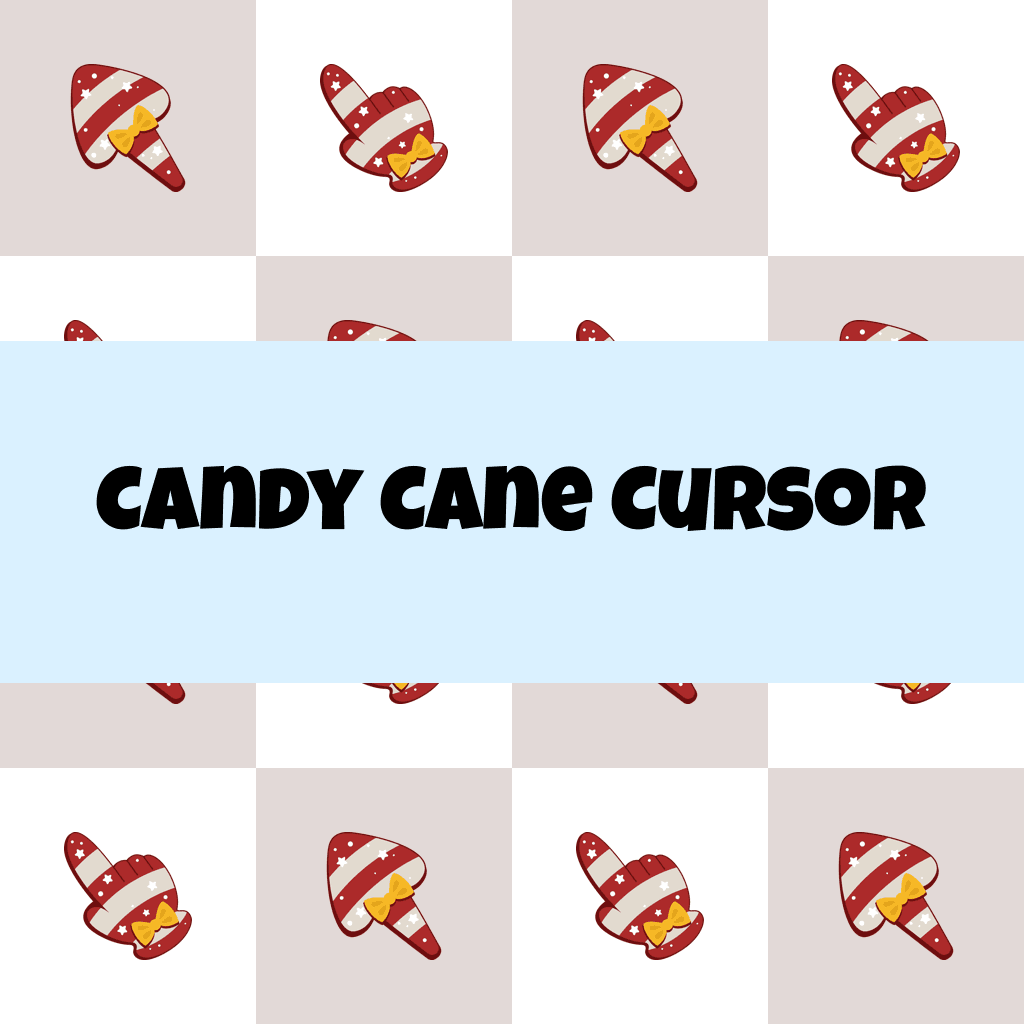 Preview Candy Cane cursor custom cursor pack